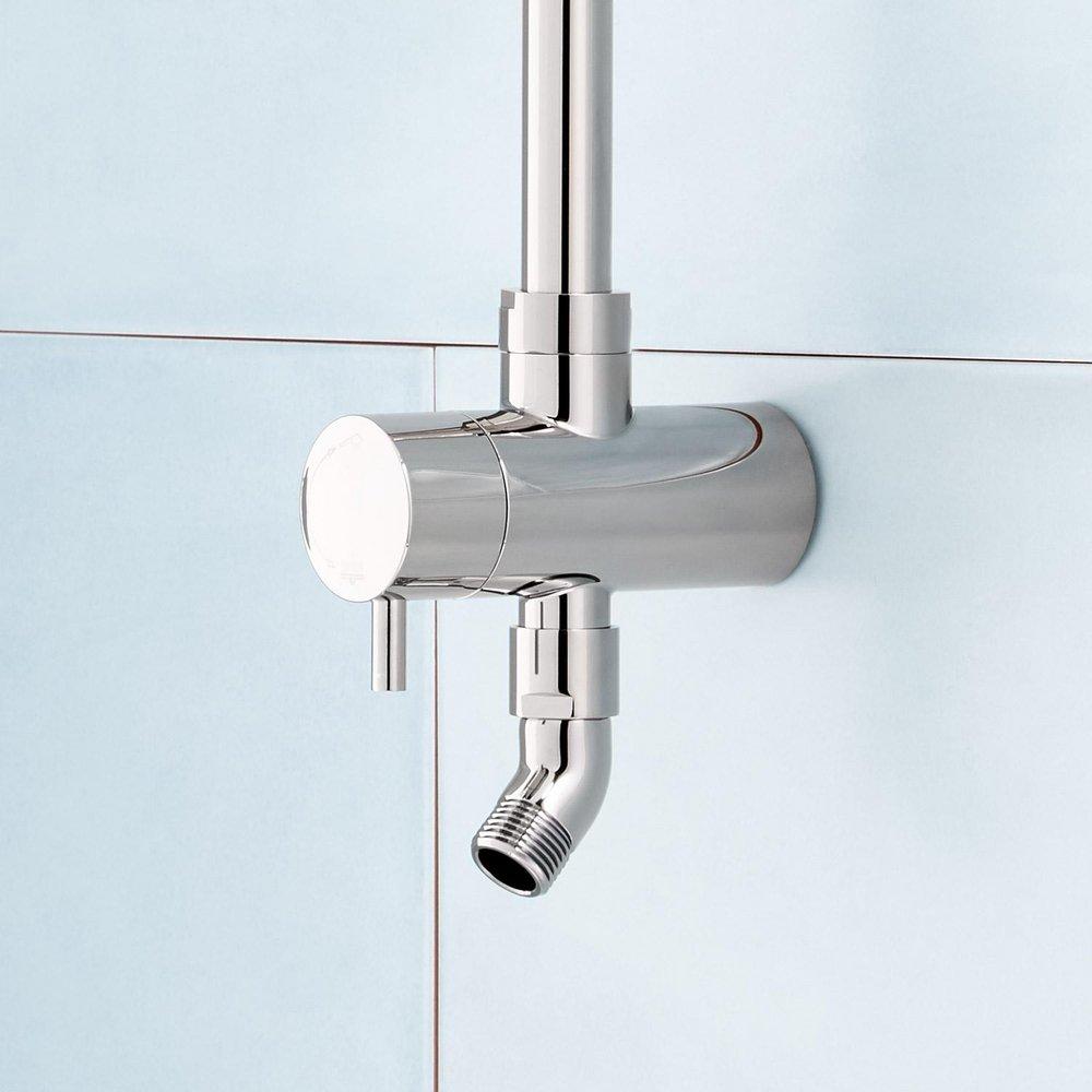 Signature Hardware Polished Chrome 32-19/25 in. Shower Rail 