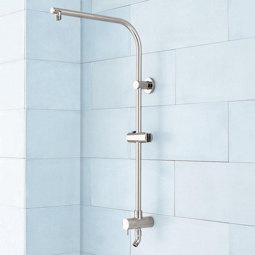 Signature Hardware Polished Chrome 32-19/25 in. Shower Rail 
