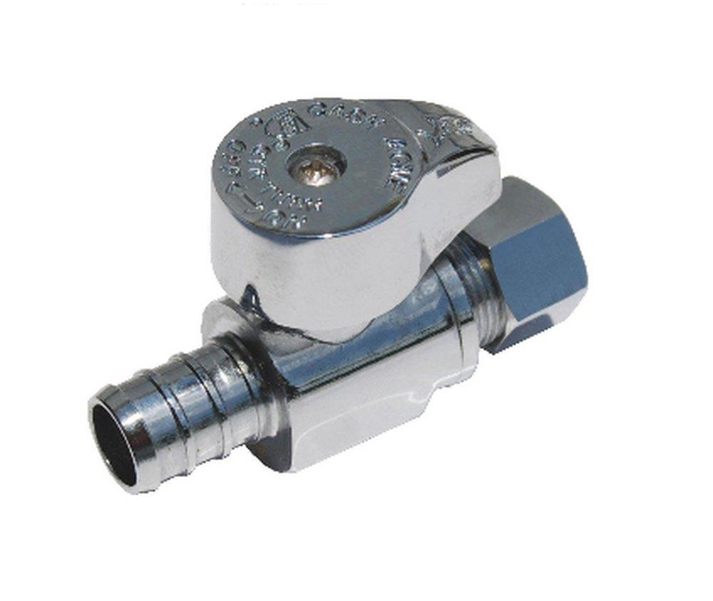 BrassCraft Barbed x OD Compression Medium Turn Angle Valve 