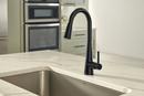 Moen Matte Black Single Handle Pull Down Kitchen Faucet with Power Clean and Reflex Technology 