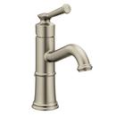 Moen Brushed Nickel Single Handle Monoblock Bathroom Sink Faucet Lever Handle 