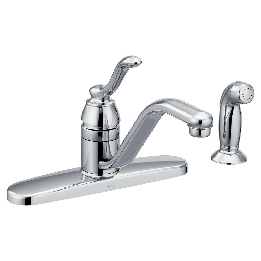 Moen Polished Chrome Single Handle Kitchen Faucet 