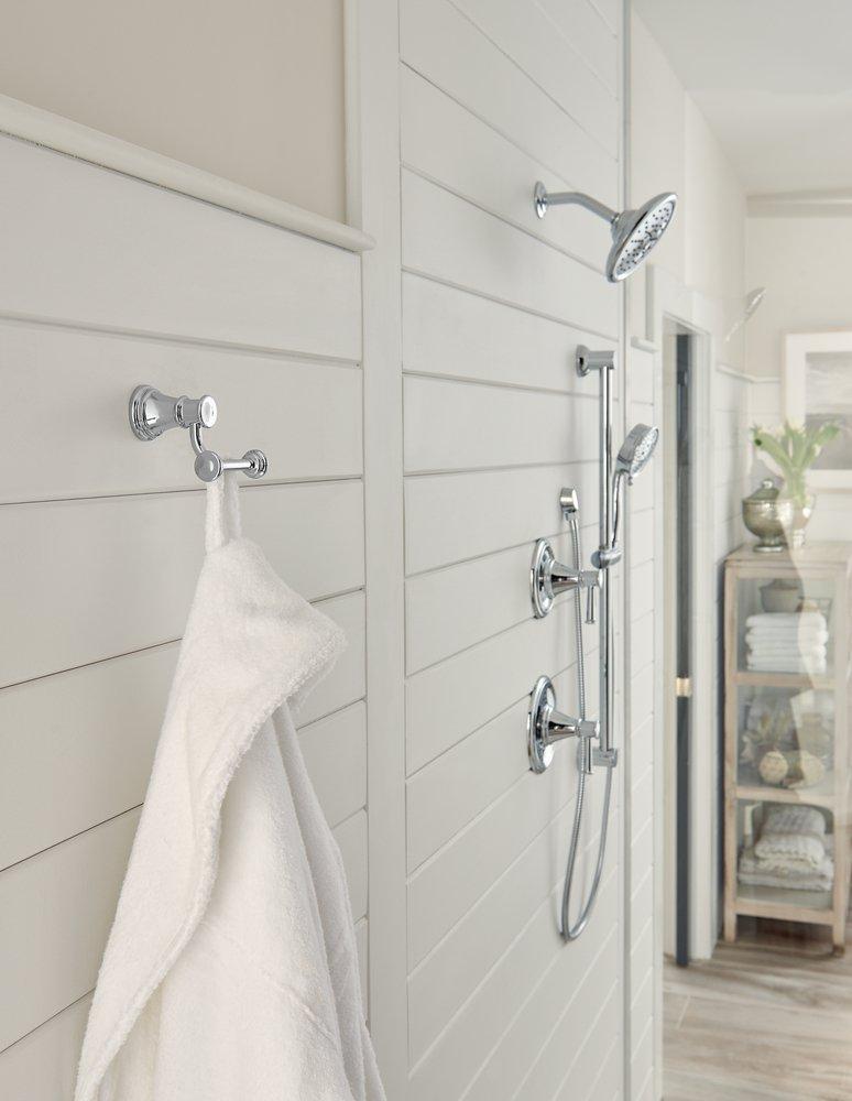 Moen Polished Chrome Single Handle Single Function Bathtub & Shower Faucet (Trim Only) 