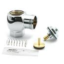 1 in. Threaded Angle Supply Stop Valve in Chrome