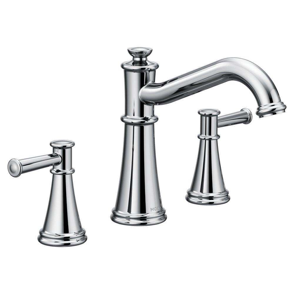 Moen Polished Chrome Two Handle Roman Tub Faucet Trim Only 