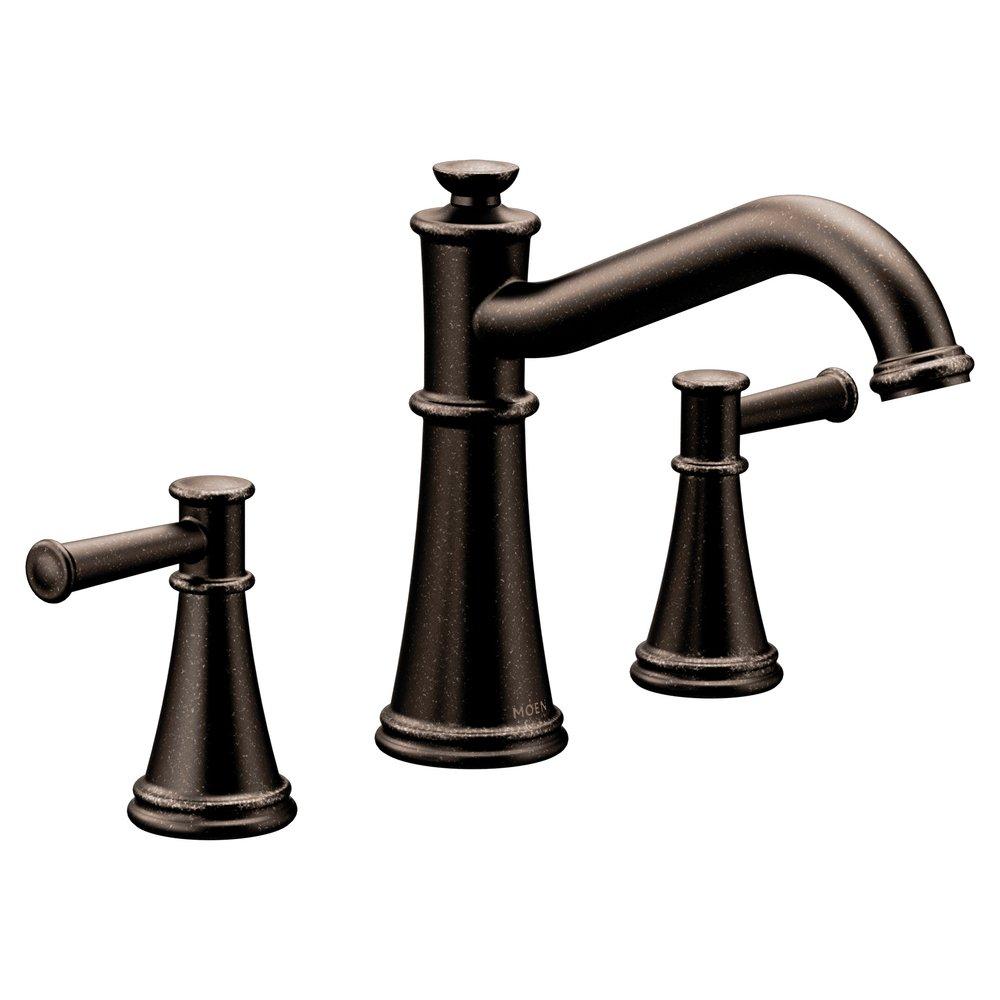 Moen Oil Rubbed Bronze Two Handle Roman Tub Faucet Trim Only 