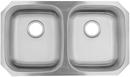 PROFLO® Stainless Steel 32-5/16 x 18-1/2 x Stainless Steel Double Bowl Undermount Kitchen Sink