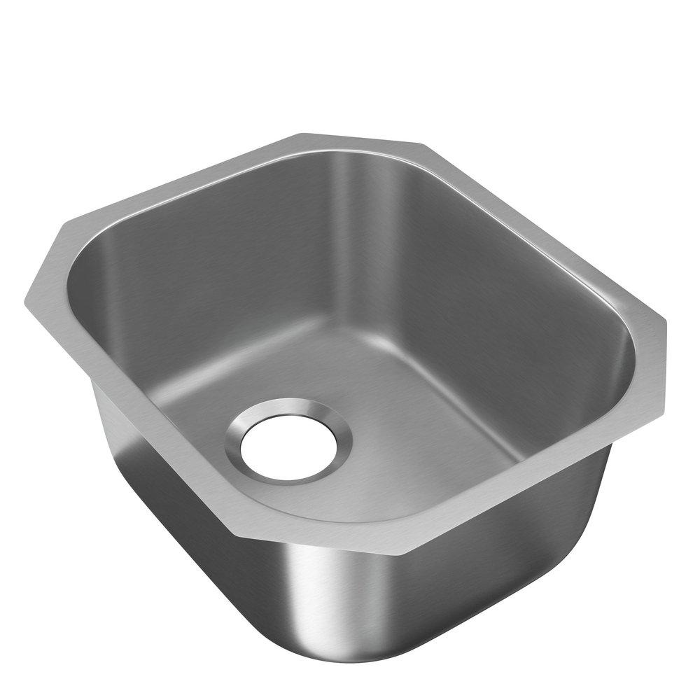 PROFLO&reg; Stainless Steel 17 x 20 in. Stainless Steel Single Bowl Undermount Kitchen Sink 