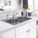 PROFLO&reg; Stainless Steel 33 x 22 in. Stainless Steel Double Bowl Drop-in Kitchen Sink with Sound Dampening 