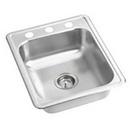 17 x 22 in. 3-Hole Stainless Steel Single Bowl Drop-in Kitchen Sink