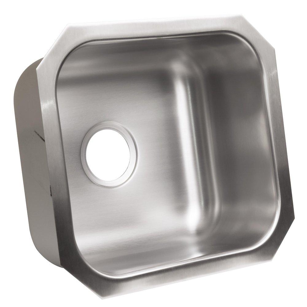 PROFLO&reg; Stainless Steel 17-13/16 x 15-15/16 in. Stainless Steel Single Bowl Undermount Kitchen Sink 