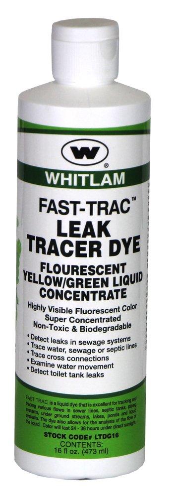 WHITLAM Green Fast Trac Tracer Dye-Liquid Yellow/Green Dye 