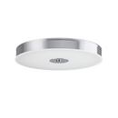 14-5/8 in. 20W 1-Light Wide Integrated LED Flushmount Drum Ceiling Fixture with Frosted Glass in Polished Chrome