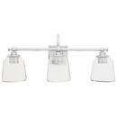 25-1/4 in. Wide 3-Light Vanitiy Fixture in Polished Chrome with Clear Glass Shades (100W)