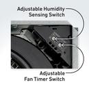 Broan White Bathroom Exhaust Fan in White 