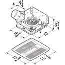Broan White Bathroom Exhaust Fan 