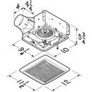 Broan White Bathroom Exhaust Fan in White 