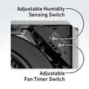 Broan White Bathroom Exhaust Fan in White 