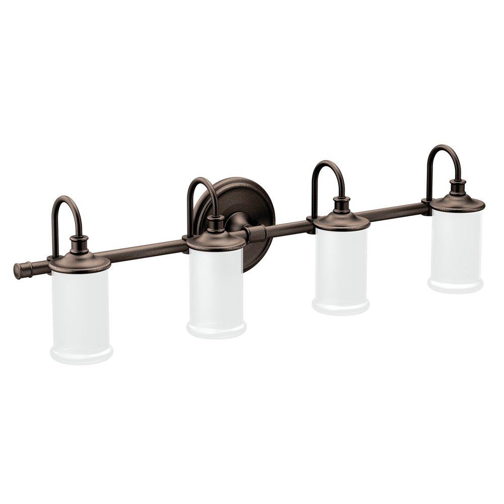 Moen Oil Rubbed Bronze 100W 4-Light Medium E-26 Bath Light 