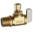 dahl Valve Rough Brass MIPS x OD Compression Loose Key Angle Supply Stop Valve in Rough Brass 