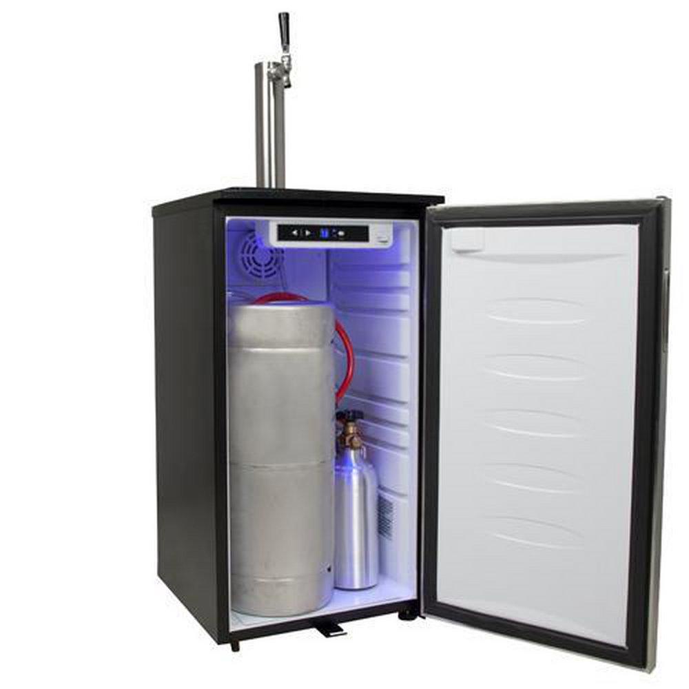 Edgestar Stainless Steel 17-1/2 in. Single Tap Kegerator 