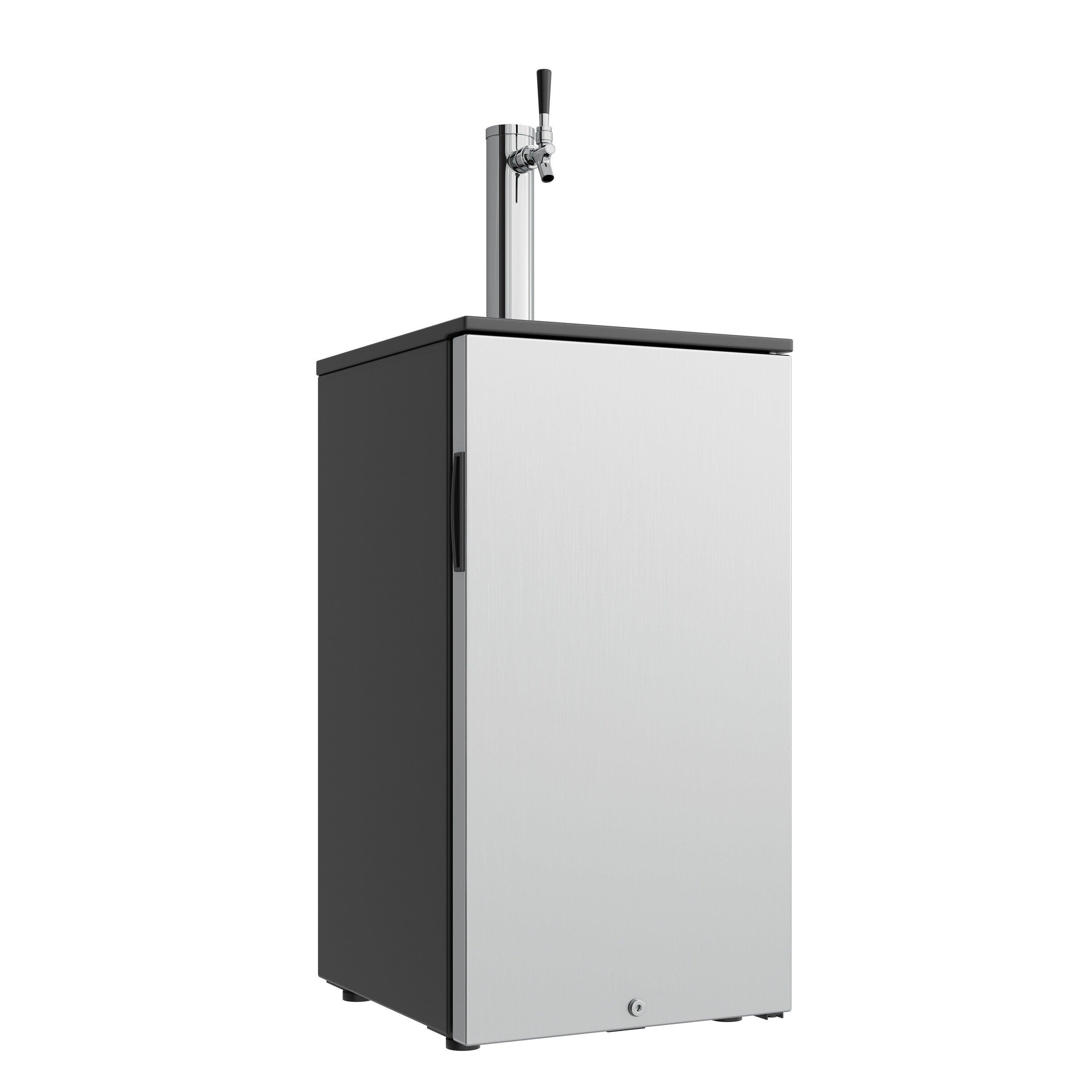 Edgestar Stainless Steel 17-1/2 in. Single Tap Kegerator 