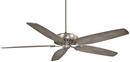 104W 5-Blade Ceiling Fan with 72 in. Blade Span in Burnished Nickel