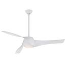 95W 3-Blade Ceiling Fan with 58 in. Blade Span in High Gloss White