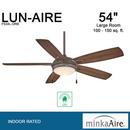 Minka Aire Oil Rubbed Bronze 24.26W 5-Blade Ceiling Fan with 54 in. Blade Span 