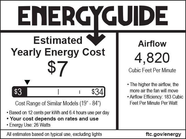 Minka Aire Distressed Koa 39.360W 5-Blade Ceiling Fan with 62 in. Blade Span 