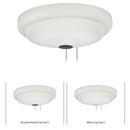 12-1/4 in. 26W 1-Light LED Ceiling Fan Light Kit with Frosted Glass in White