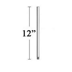 12 in. Ceiling Fan Downrod in Grey Iron