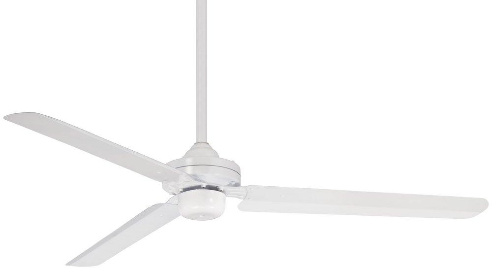 Minka Aire Flat White 54 in. 3 Blade Indoor LED Ceiling Fan 