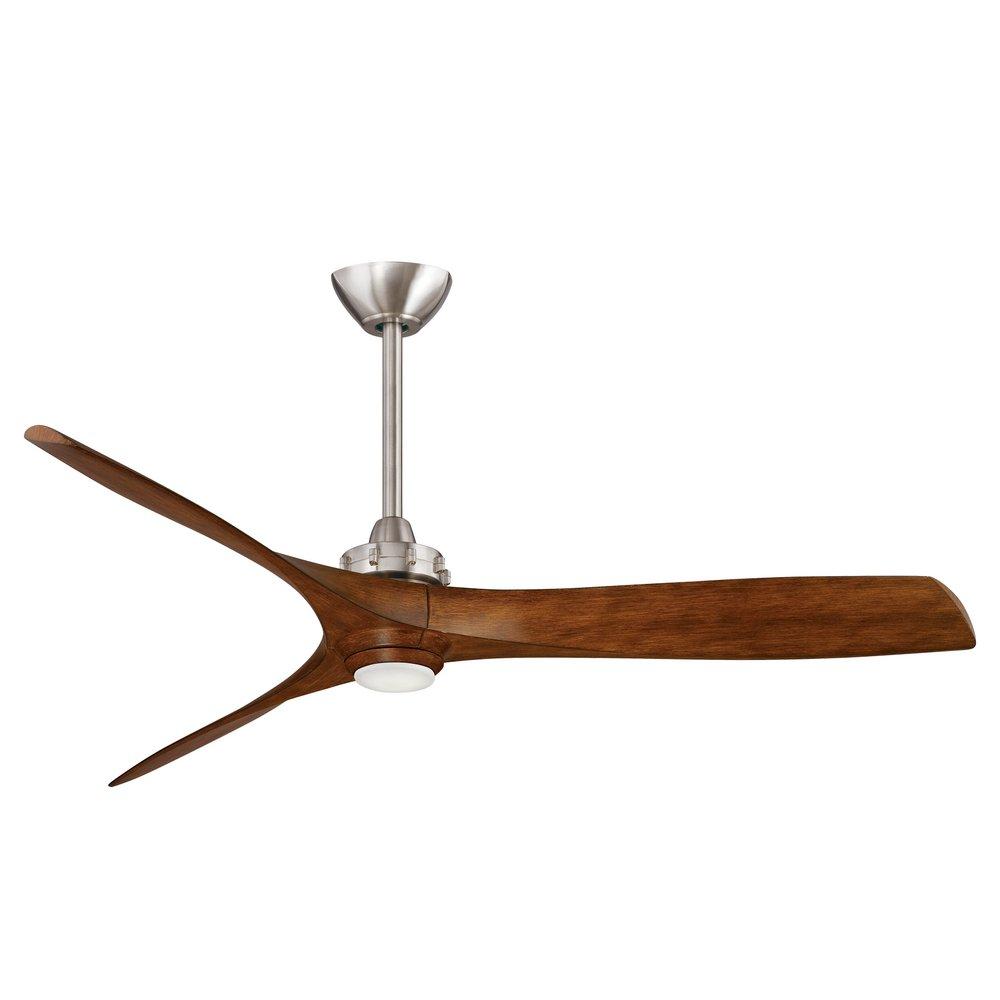 Minka Aire Brushed Nickel 26W 3-Blade LED Ceiling Fan with 60 in. Blade Span in Brushed Nickel 