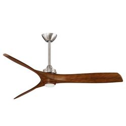 60 in. 3-Blade Indoor Ceiling Fan in Brushed Nickel/Distressed Koa