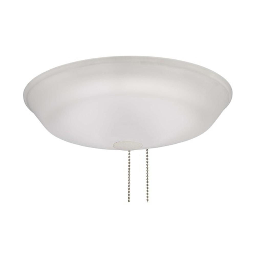 Minka Aire White 26W 1-Light LED Ceiling Fan Light Kit with Etched White Glass 