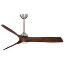 29W 3-Blade Ceiling Fan with 60 in. Blade Span and 1-Light in Brushed Nickel