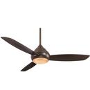 63W 3-Blade Ceiling Fan with 58 in. Blade Span and LED Light in Brushed Nickel Wet