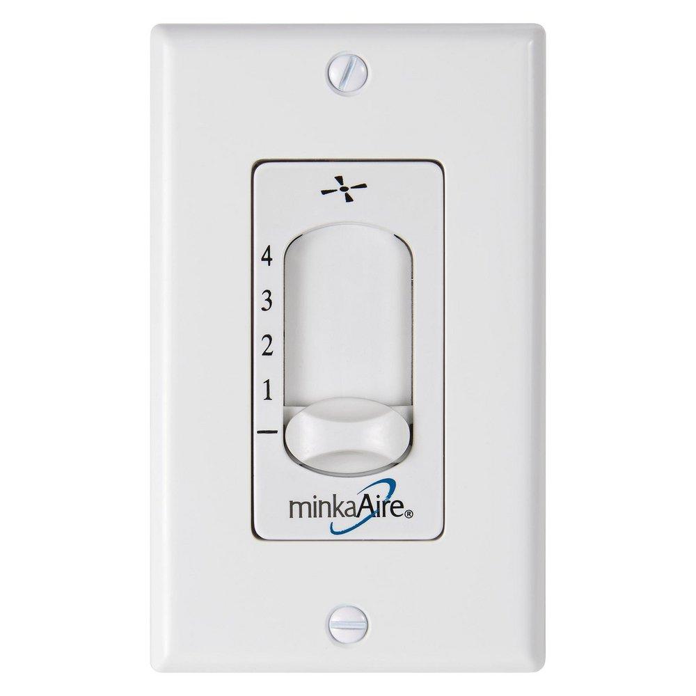 Minka Aire White 4-Speed Wall Mount Fan Control 