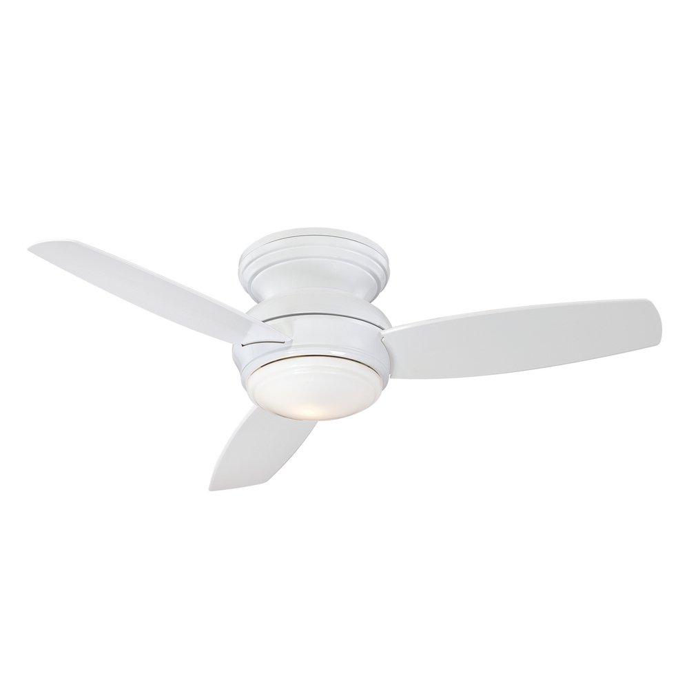 Minka Aire White 51.44W 3-Blade LED Ceiling Fan with 44 in. Blade Span 