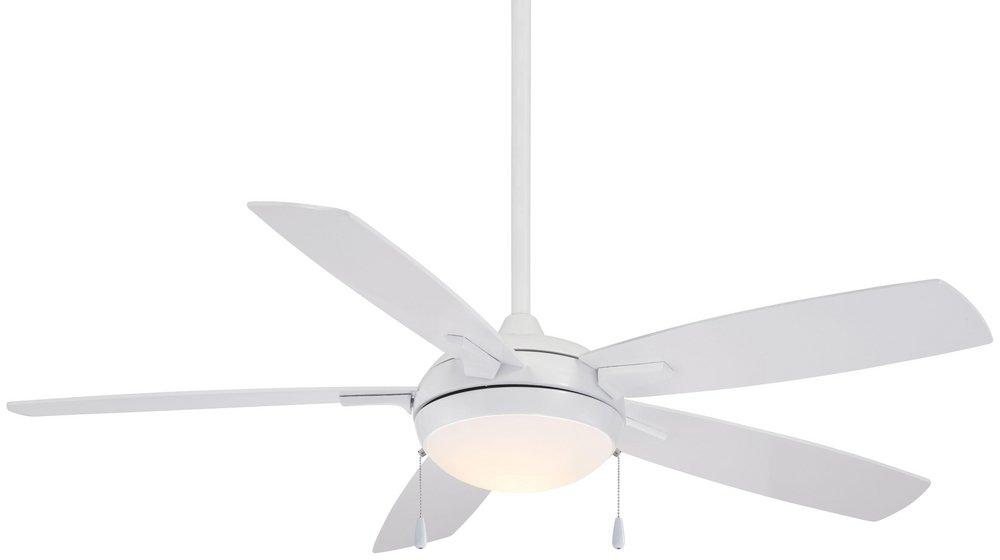 Minka Aire White 24.26W 5-Blade Ceiling Fan with 54 in. Blade Span 