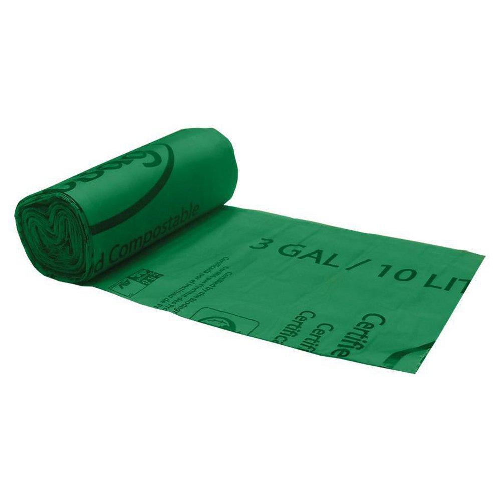 Biobag Americas Inc Green 16-9/10 x 17-7/10 in. Compostable Liner in Green (Case of 20) 