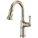 Single Handle Pull Down Bar Faucet in Brilliance® Polished Nickel