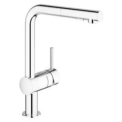Single Handle Pull Out Kitchen Faucet in StarLight&reg; Chrome