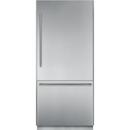 35-3/4 in. 14 cu. ft. Bottom Mount Freezer, Counter Depth and Full Refrigerator in Stainless Steel