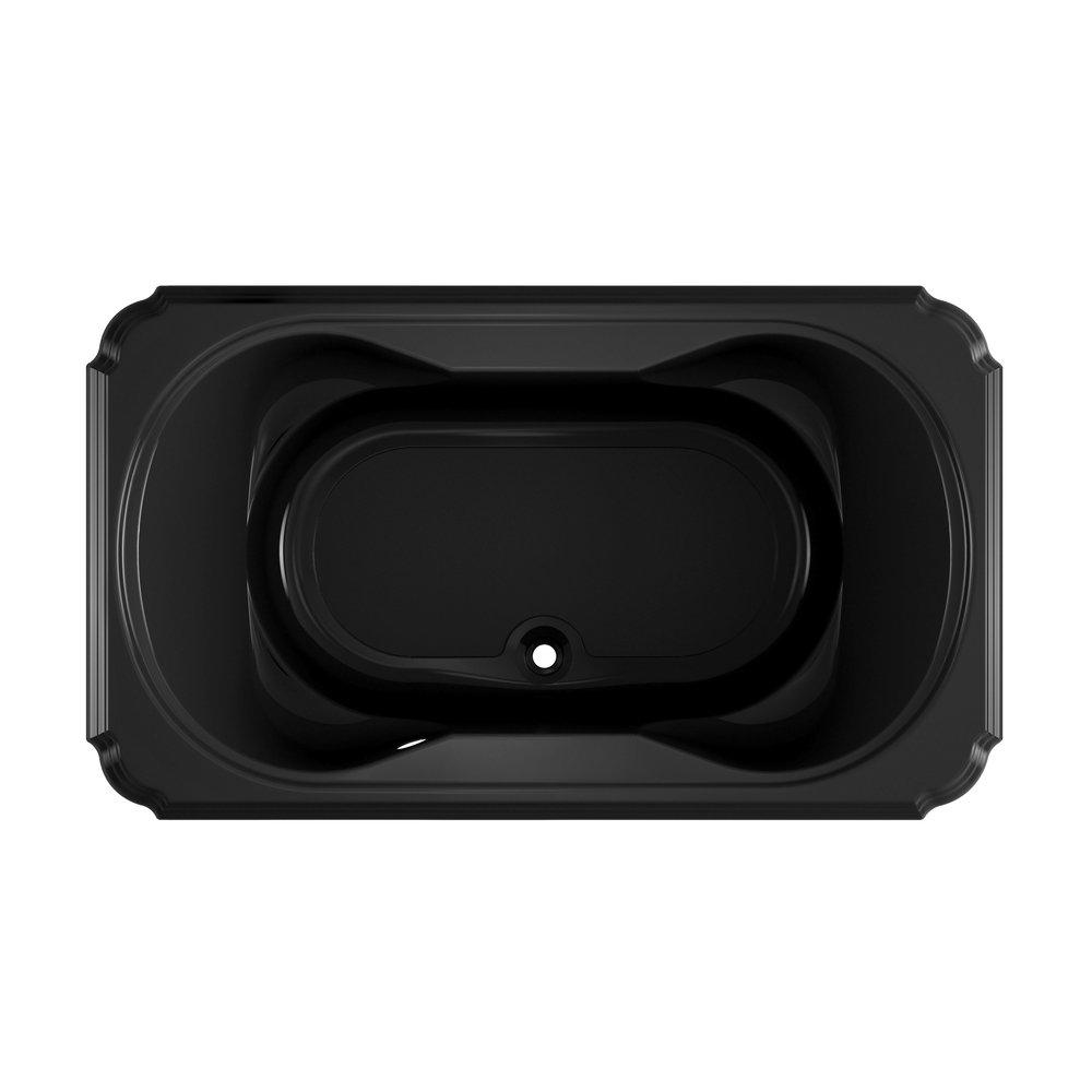 JACUZZI&reg; White/Chrome 59 x 31-1/2 in. Freestanding Bathtub with Center Drain 