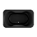 JACUZZI&reg; White/Chrome 59 x 31-1/2 in. Freestanding Bathtub with Center Drain 