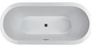 JACUZZI® White 59 x 31-1/2 in. Freestanding Bathtub with Center Drain 