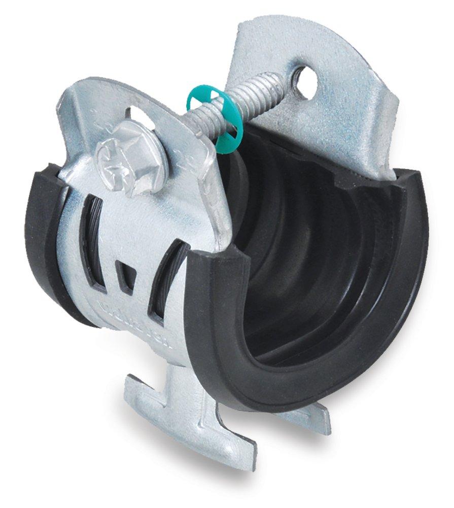 Walraven Black Zinc Magnesium Steel and Rubber Strut Pipe Clamp 