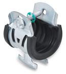 Walraven Black Zinc Magnesium Steel and Rubber Strut Pipe Clamp 